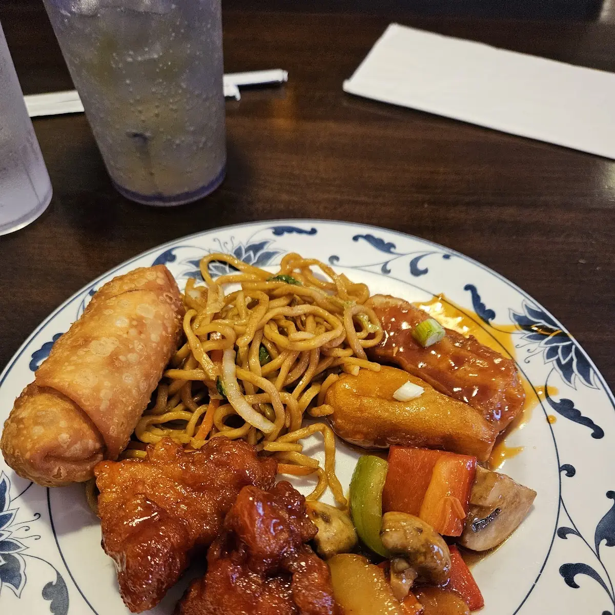 General TSO's Chicken & Egg Roll
