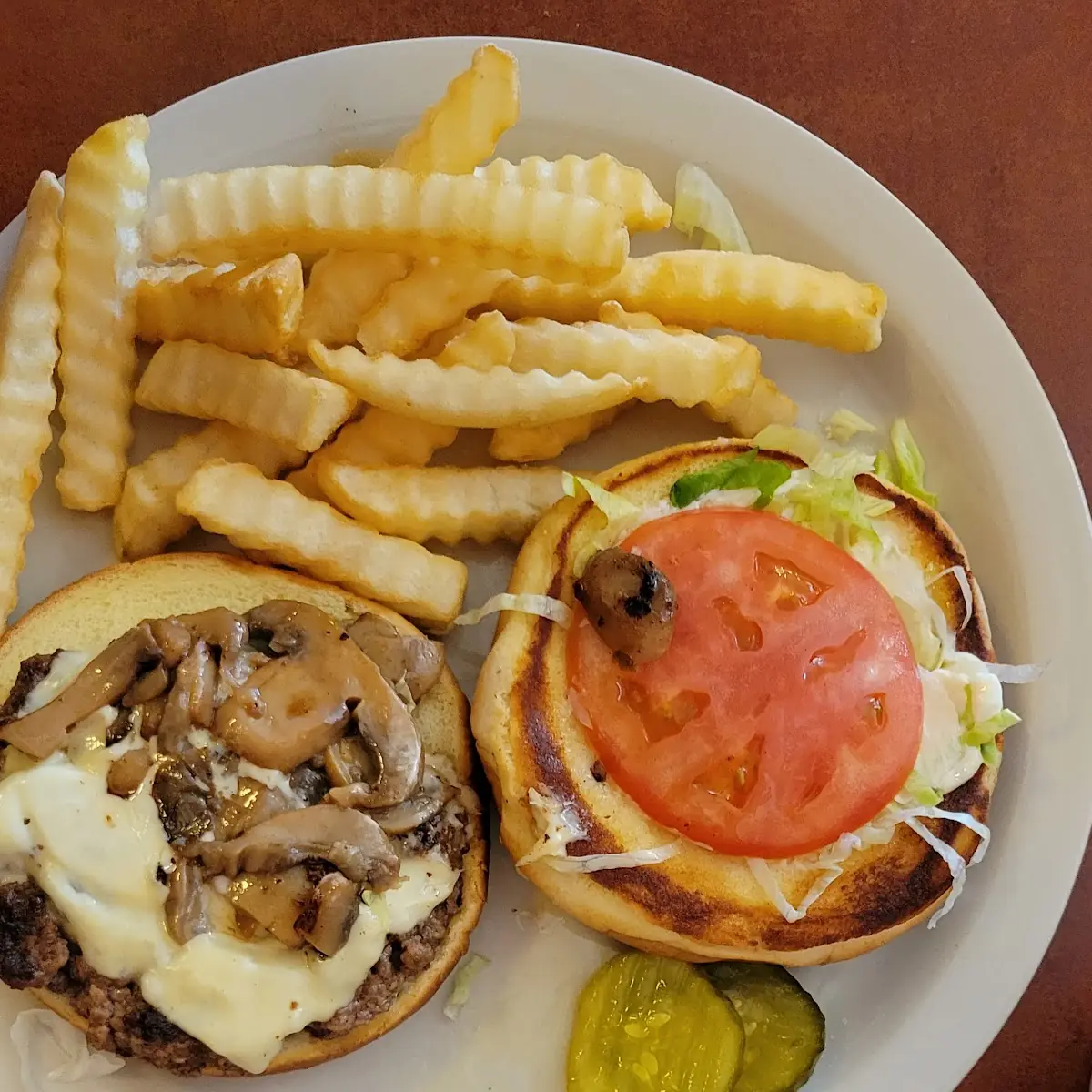 Swiss Mushroom Burger