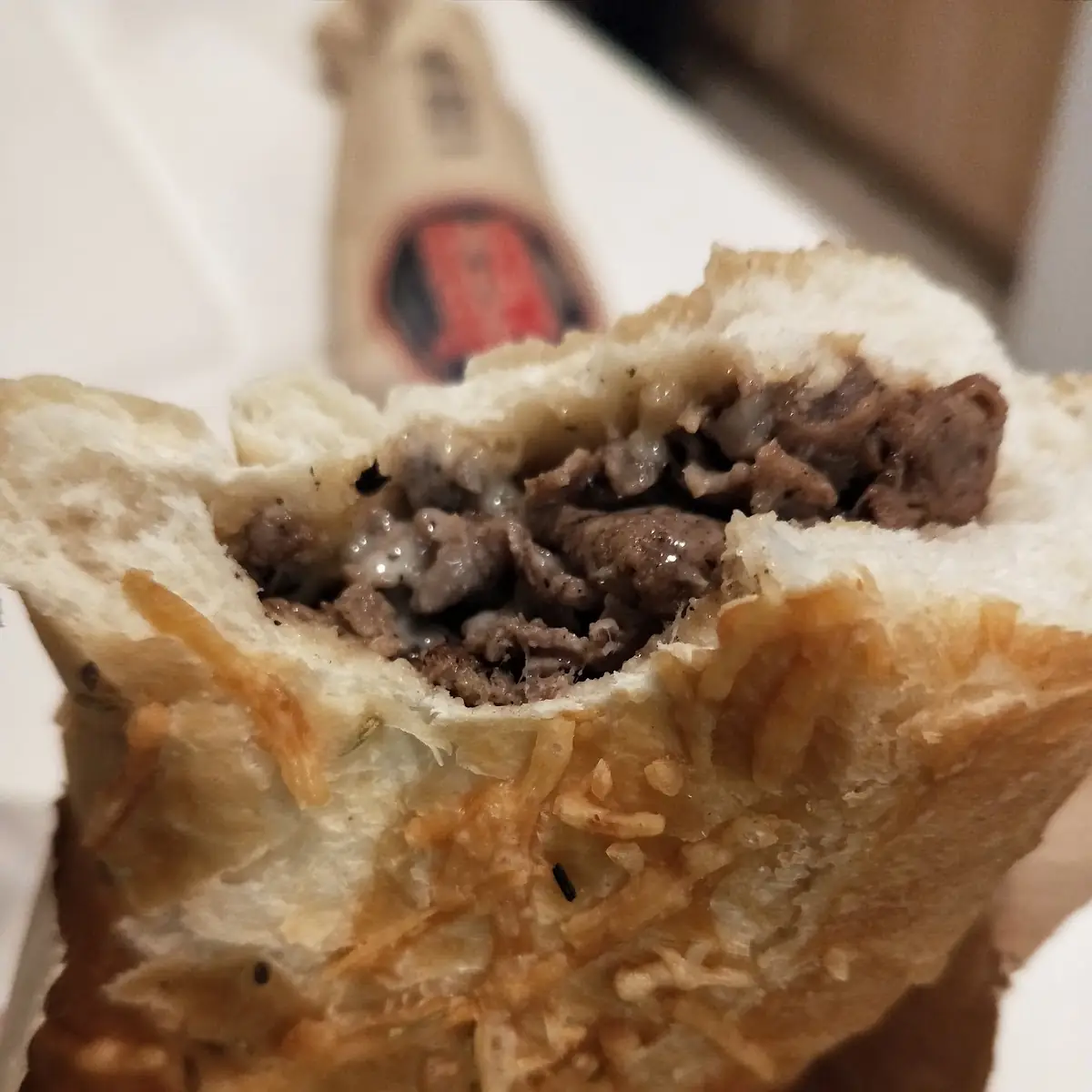 Steak and Cheese Rosemary Parmesan Bread