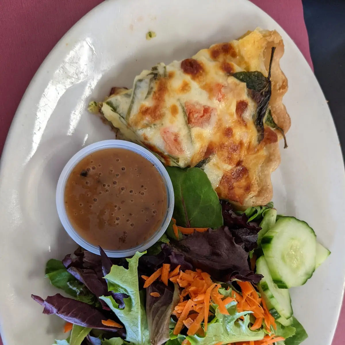 Veggie Quiche with House Salad