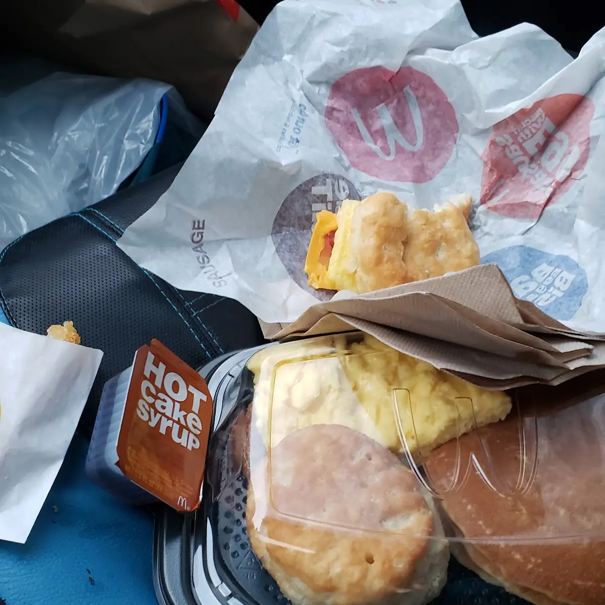 Bacon Egg and Cheese Biscuit and Breakfast Platter