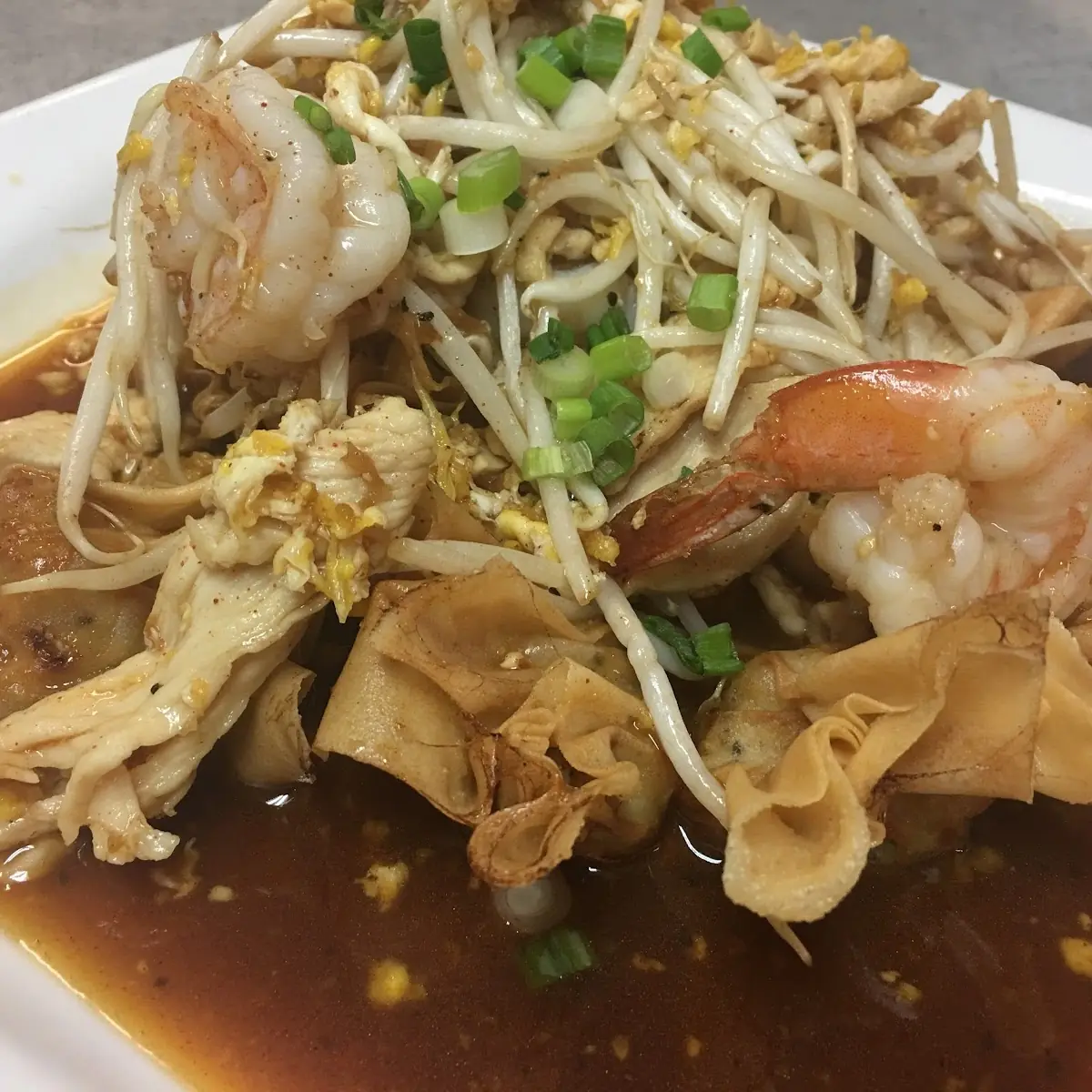 L Wonton Pad Thai