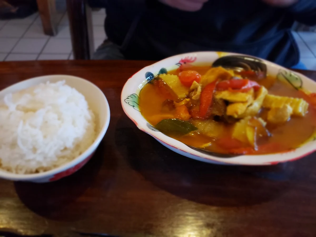Chicken Curry with Coconut Milk and Jasmine Rice