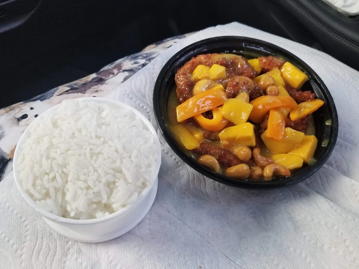 Mango Chicken with Sticky Rice
