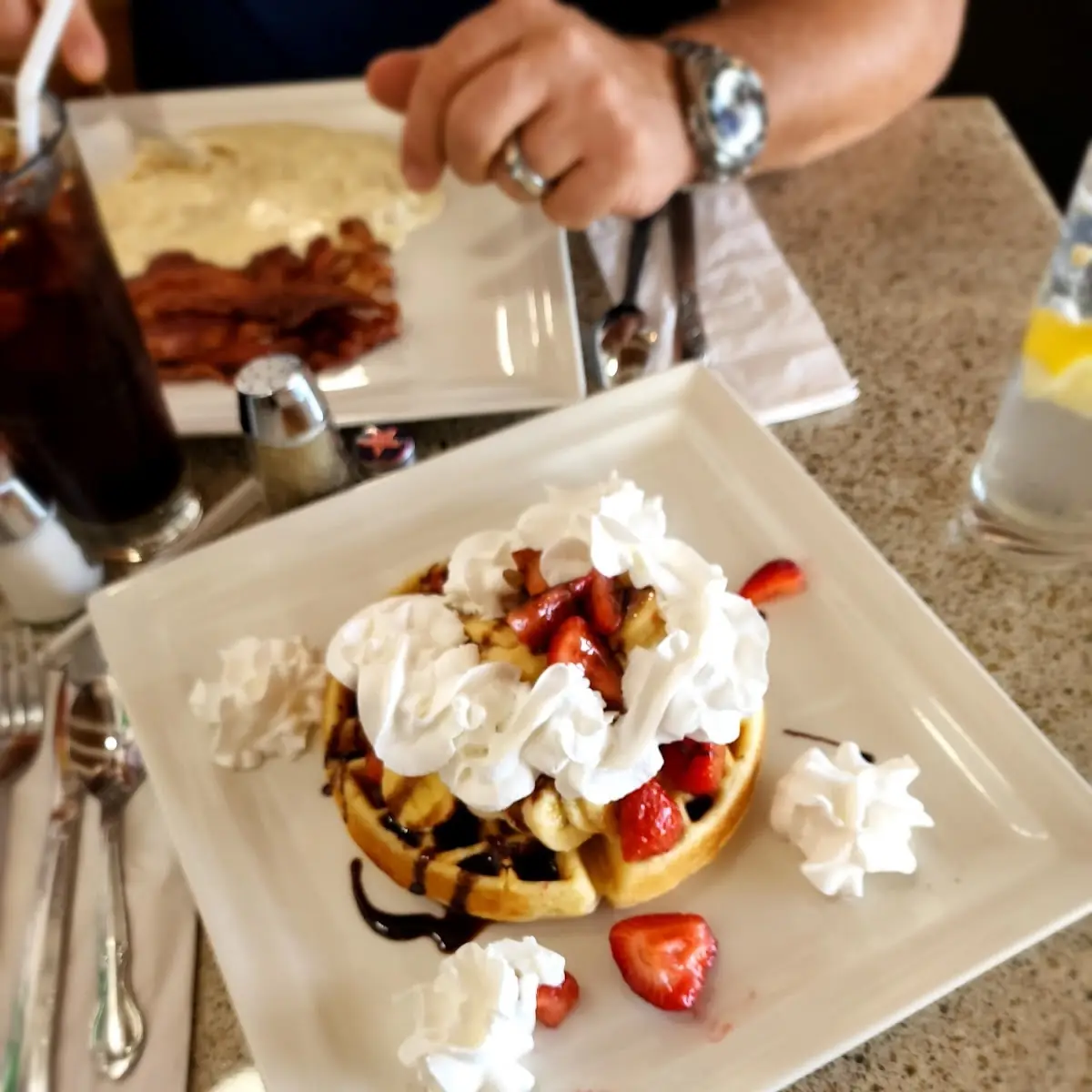 Banana Split Waffle