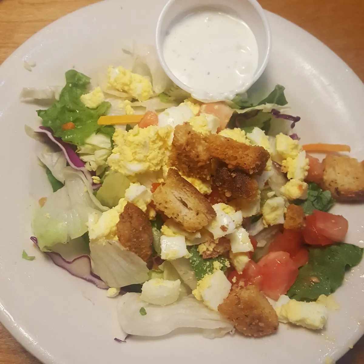 House Salad with Ranch Dressing