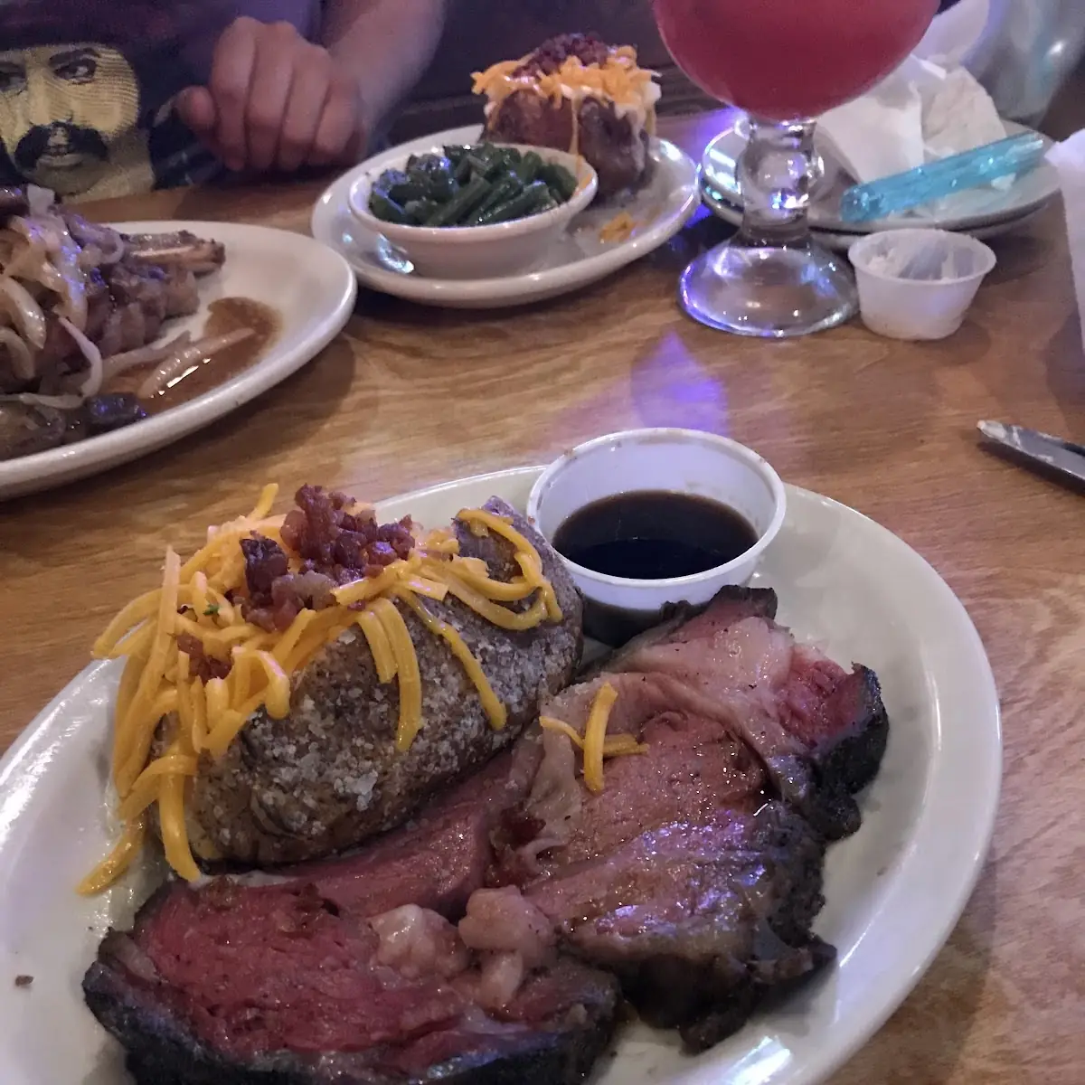 Prime Rib and Baked Potato