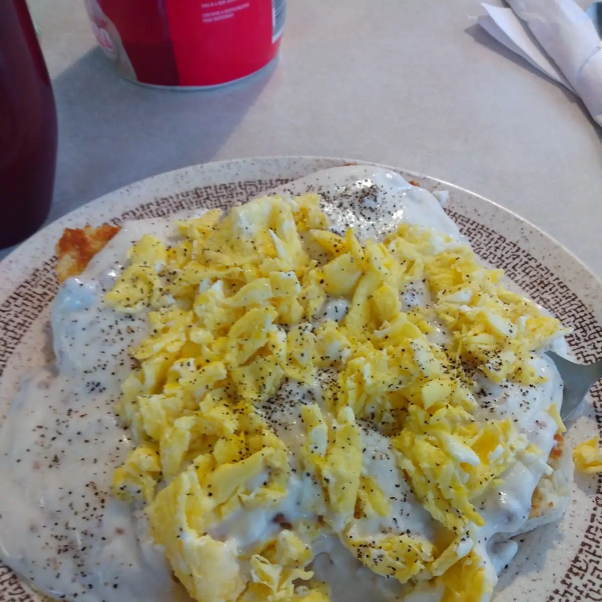 Biscuits and Gravy Scrambled Eggs