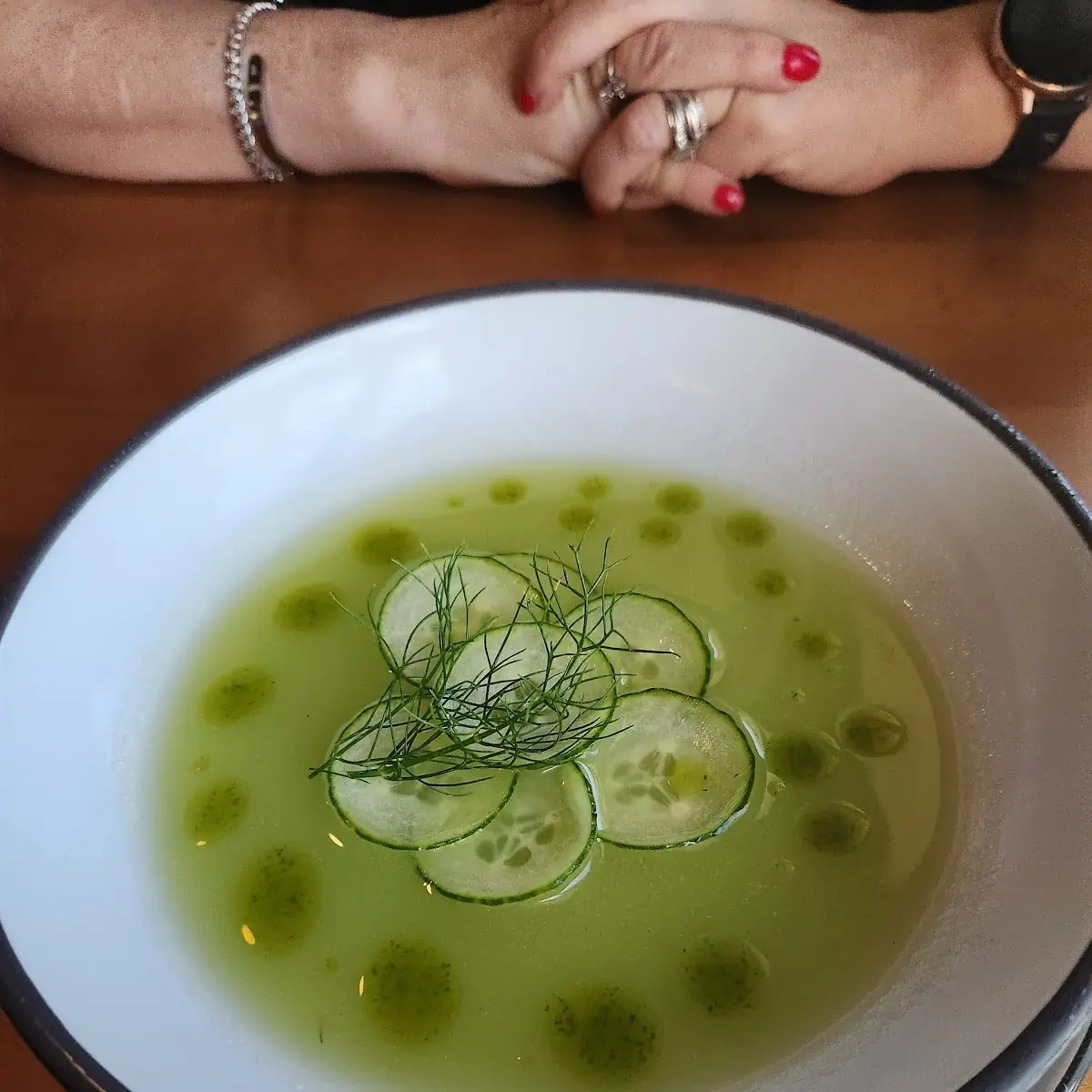 Cucumber Soup Du Jour