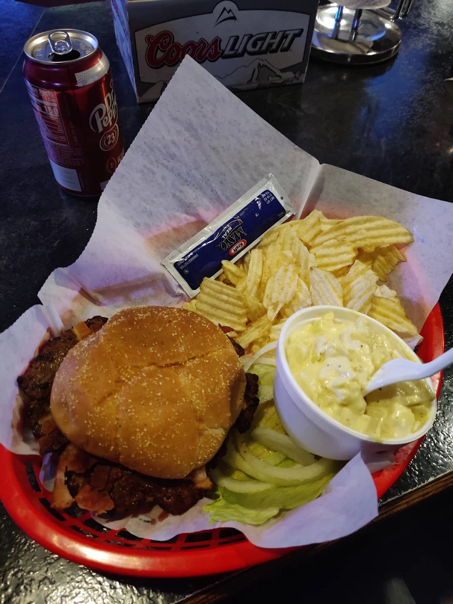 Bacon Cheeseburger with Potato Salad