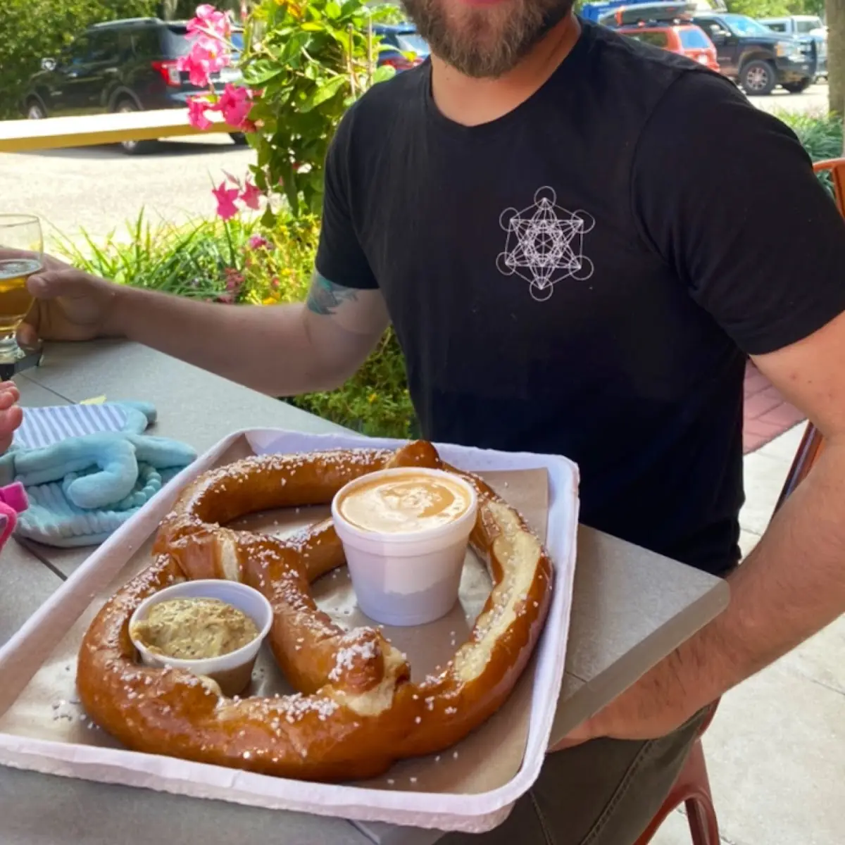 Jumbo Soft Pretzel with Session IPA Beer Cheese