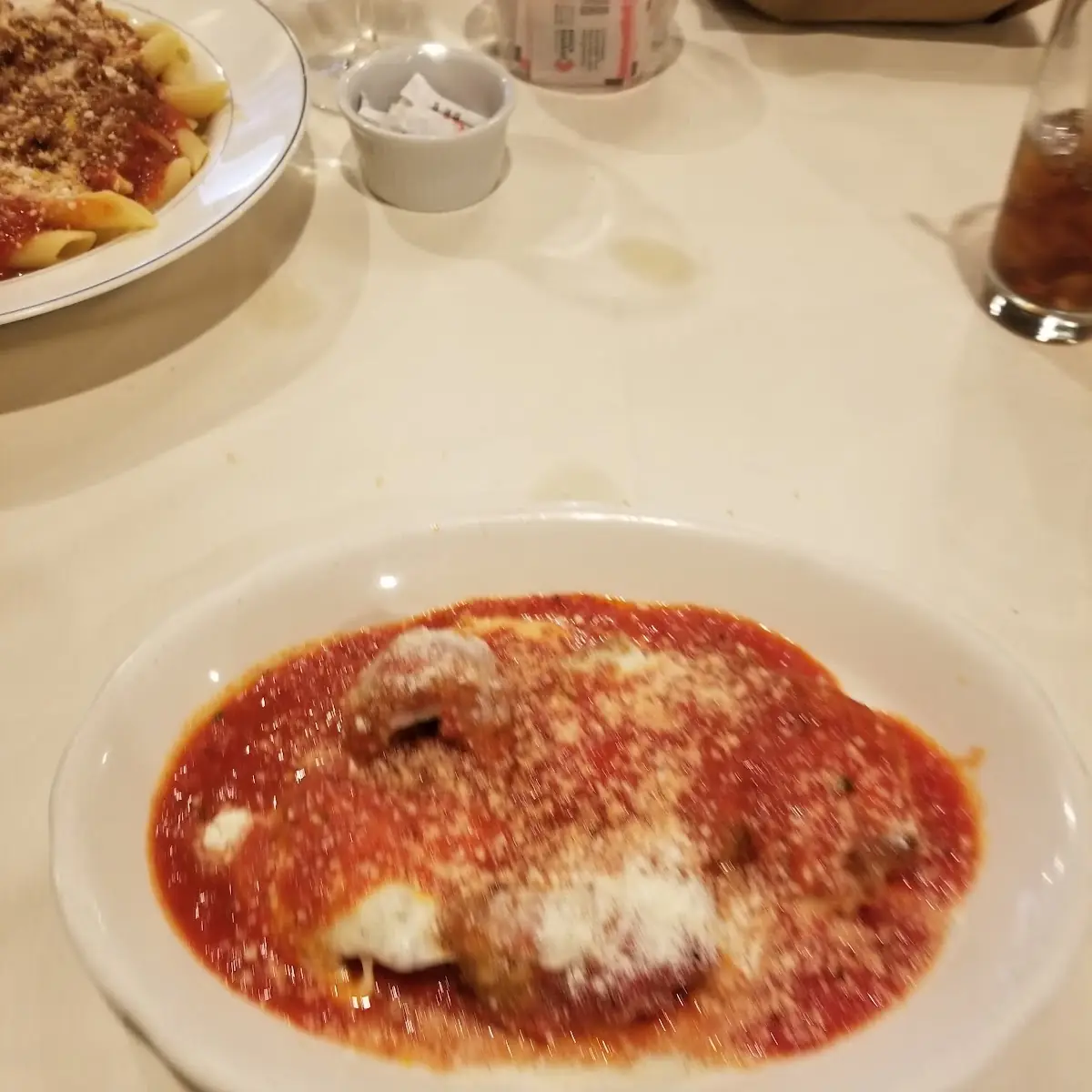 Veal Parmigiana with Spaghetti