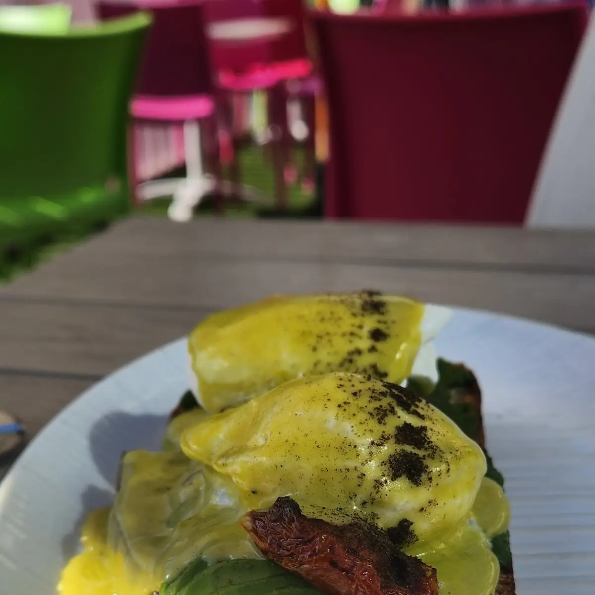 Eggs Benedict on Toast Veg
