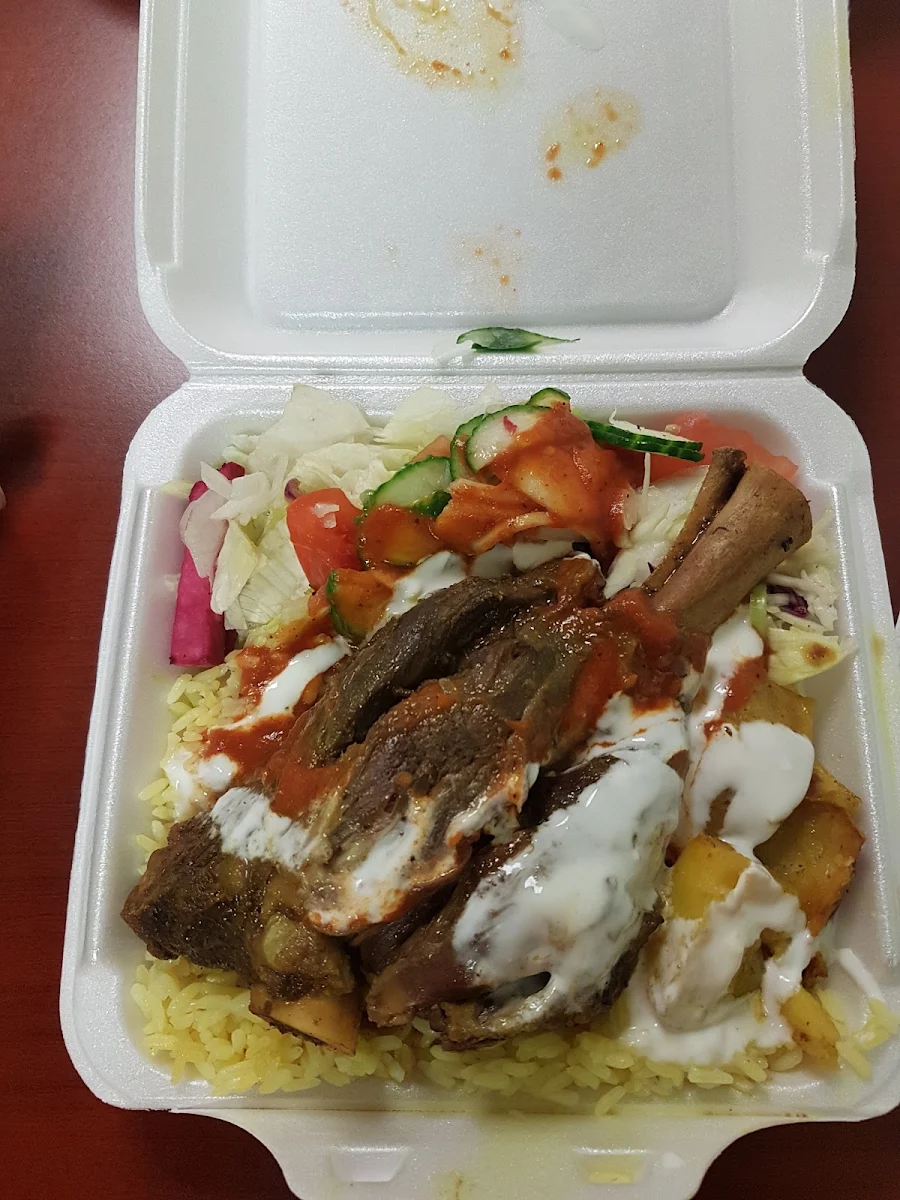Falafel Rice with Veggies, Sido Shawarma Mediterranean Grill