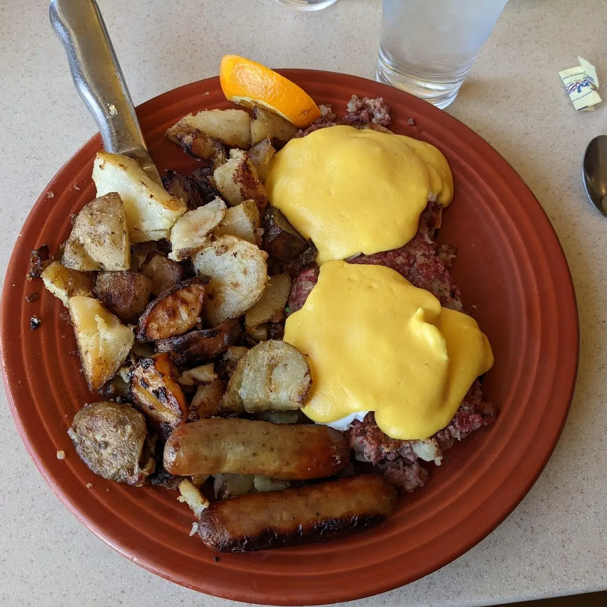 Corned Beef Hash Eggs Benedict