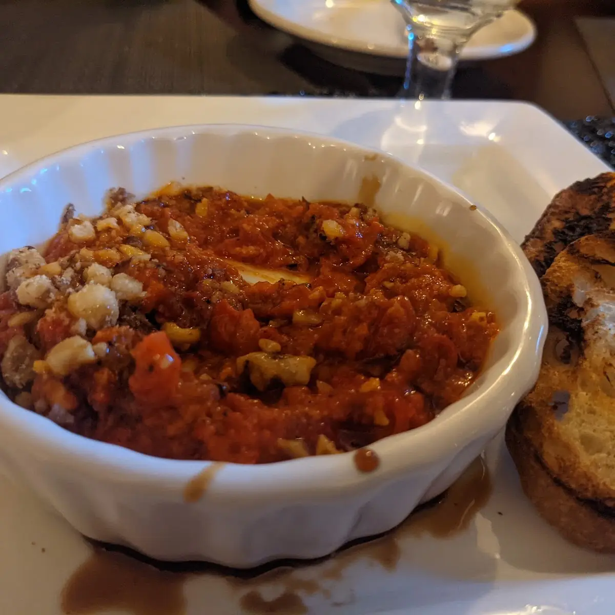 Char-Grilled Red Bell Pepper-Walnut Dip Muhamarra