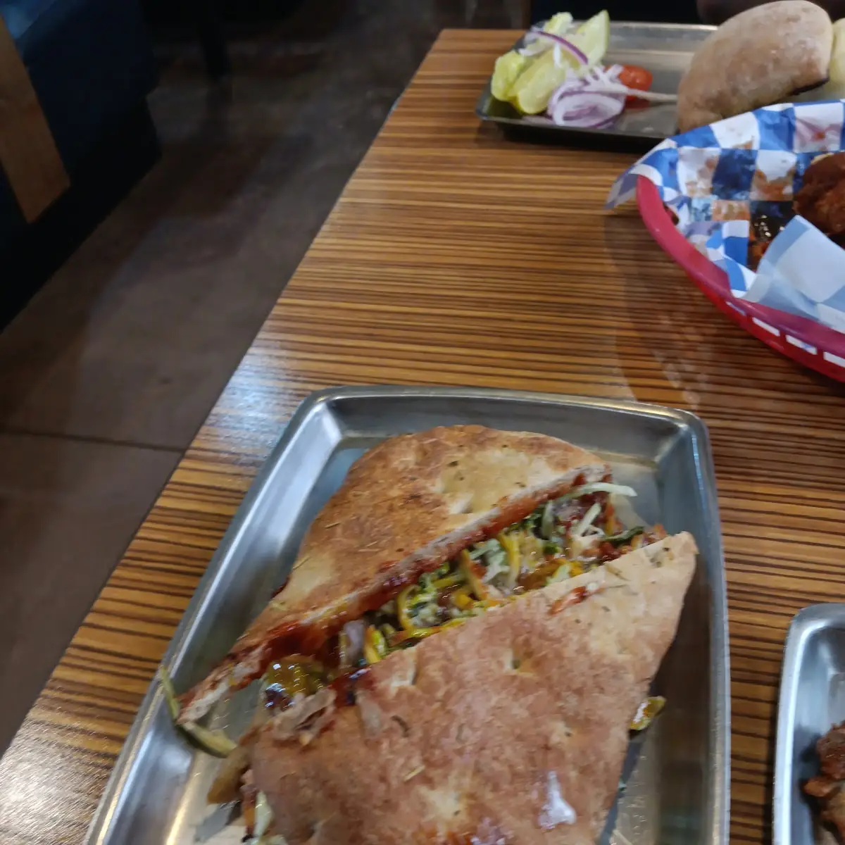 Sloppy Pulled Pork Sandwich