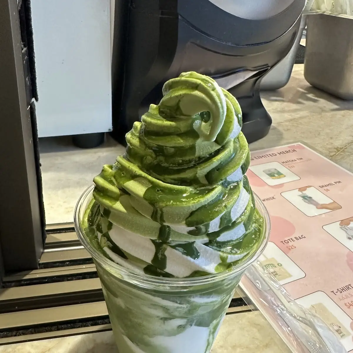 Matcha Affogato Soft Serve