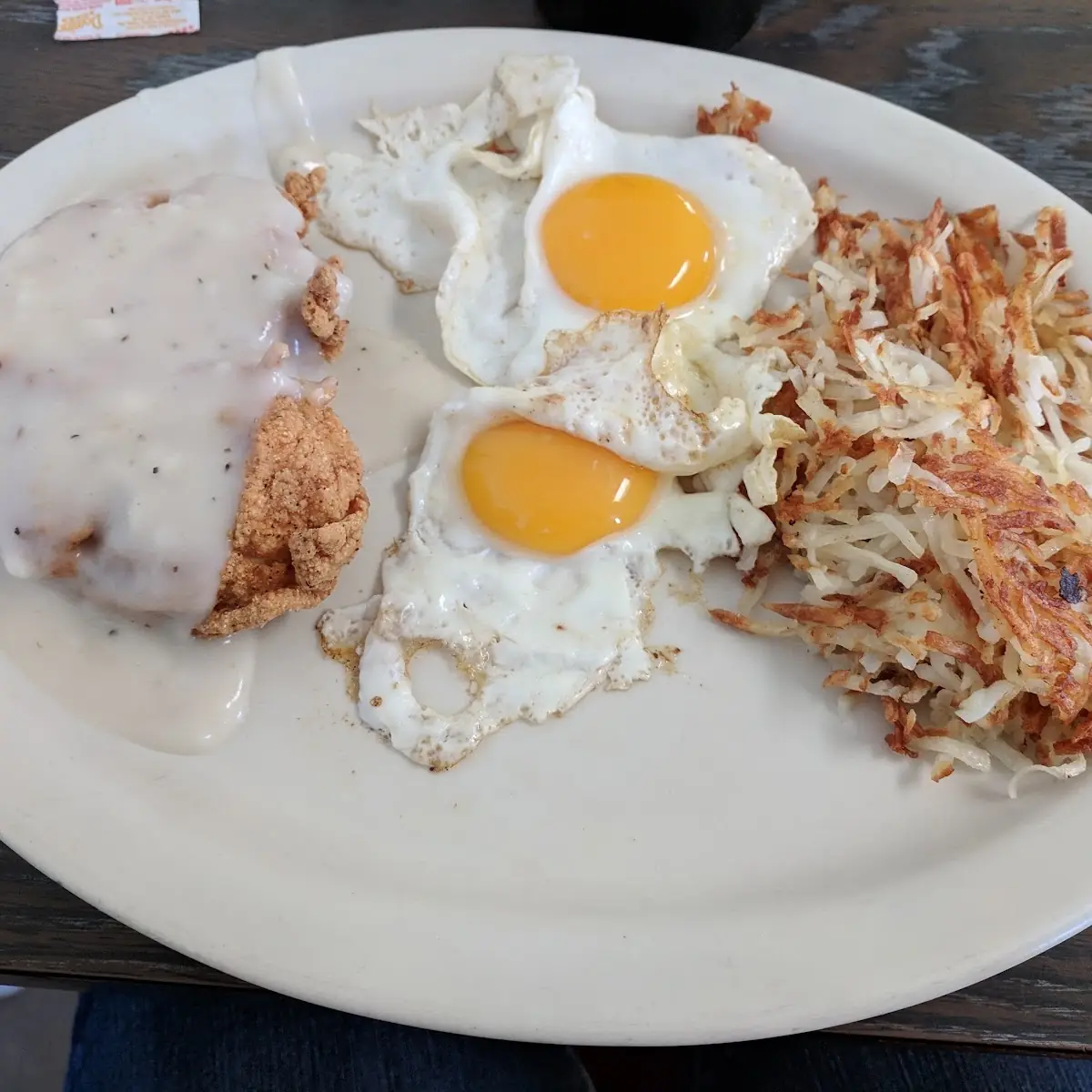 Country Fried Steak and Eggs