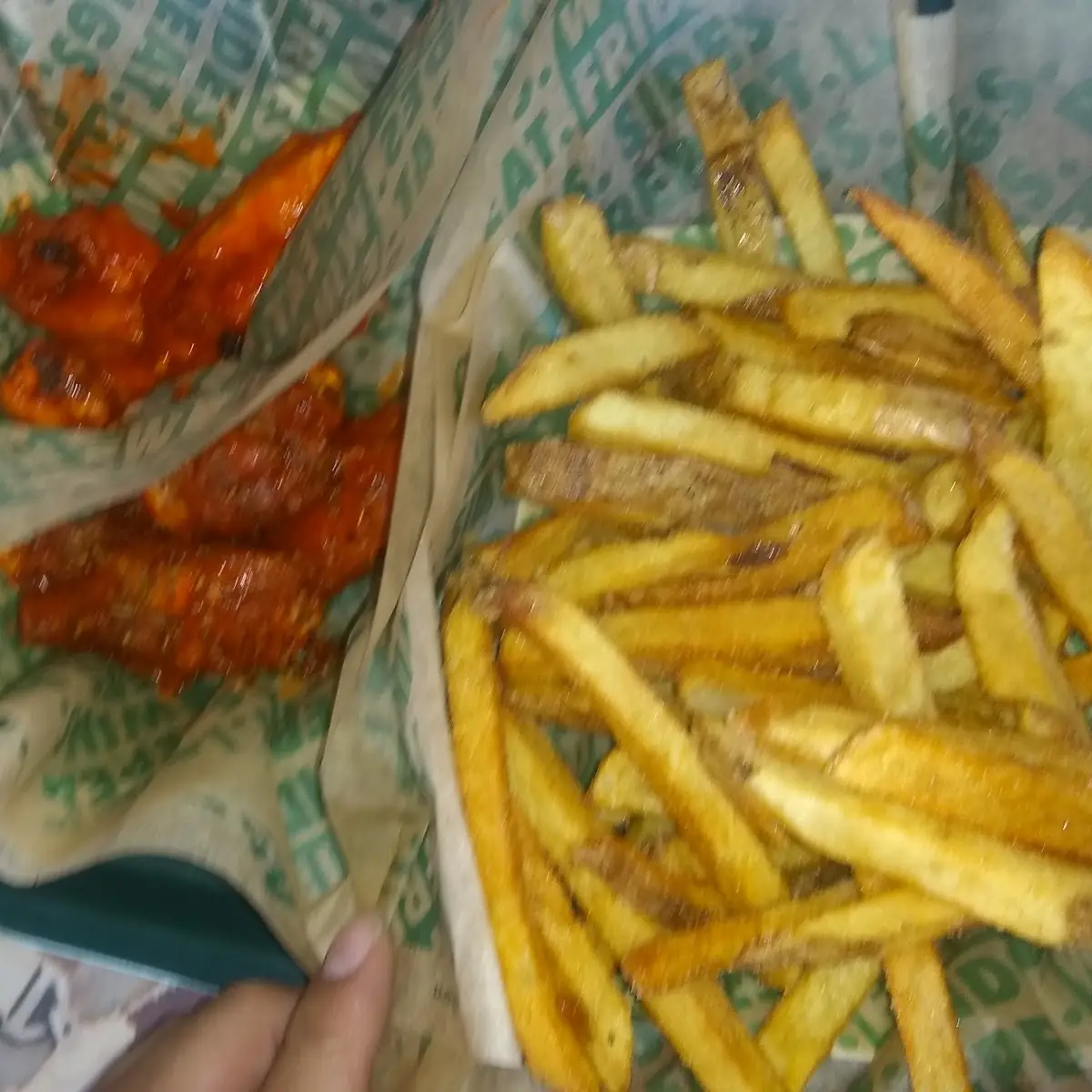 Buffalo Wings and Fries