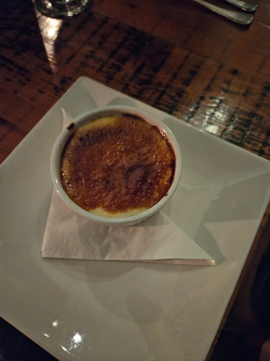 Creme Brulee Dessert, Mahle House Restaurant