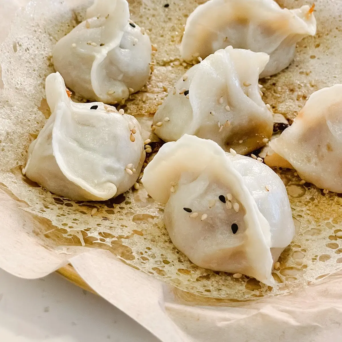 Crystal Pan-Fried Pork Dumpling