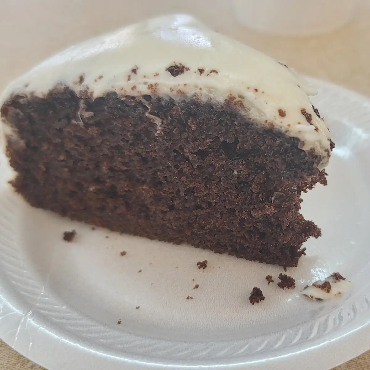 Chocolate Cake with Vanilla Frosting