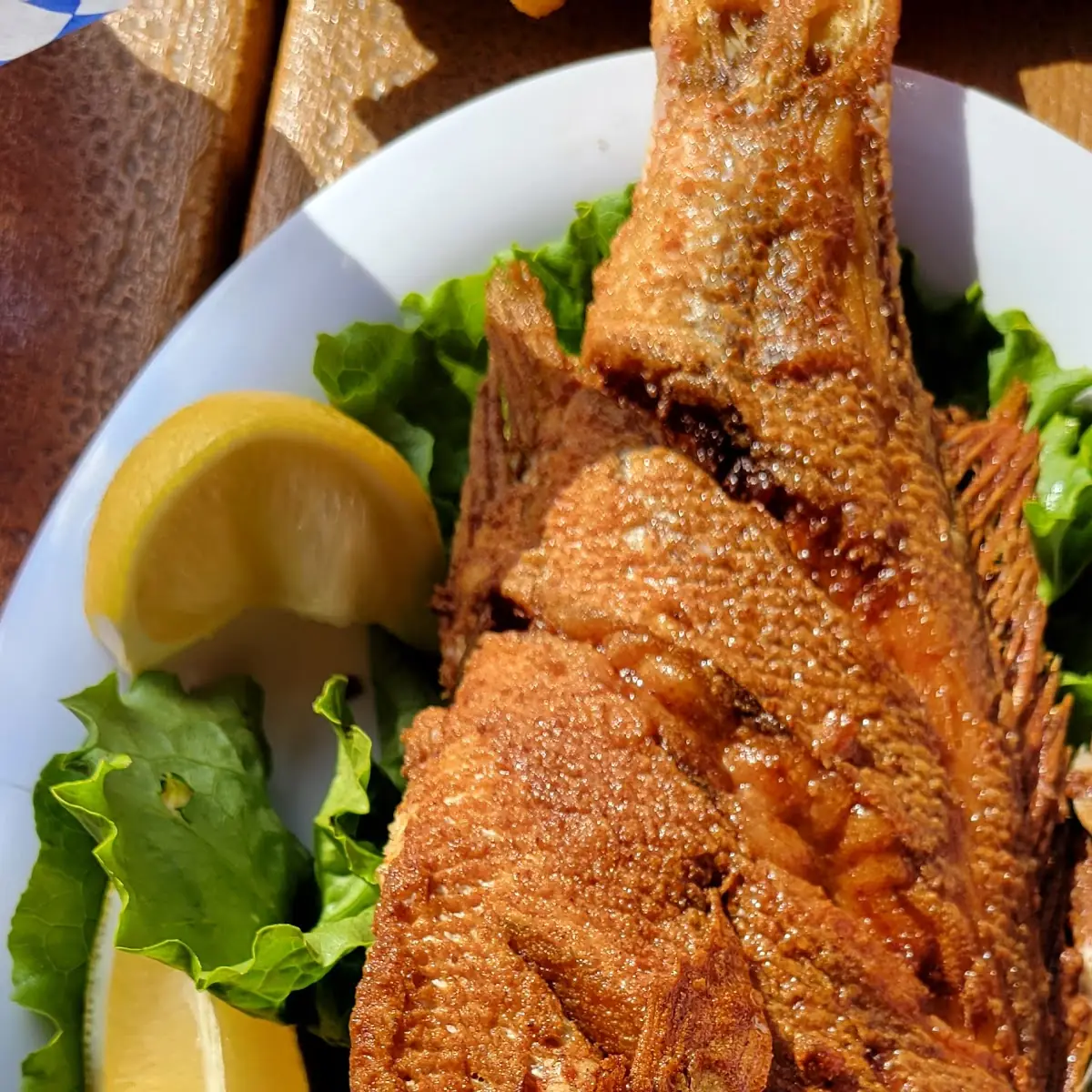 Whole Fried Sea Bass