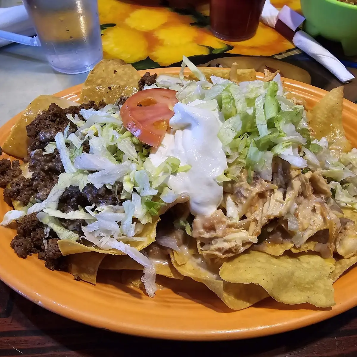 Beef or Chicken Tostada