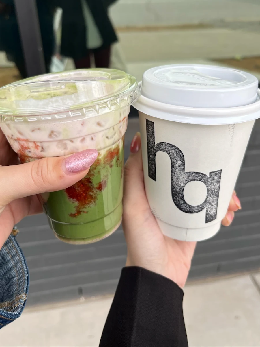 Strawberry Matcha and Ube Matcha