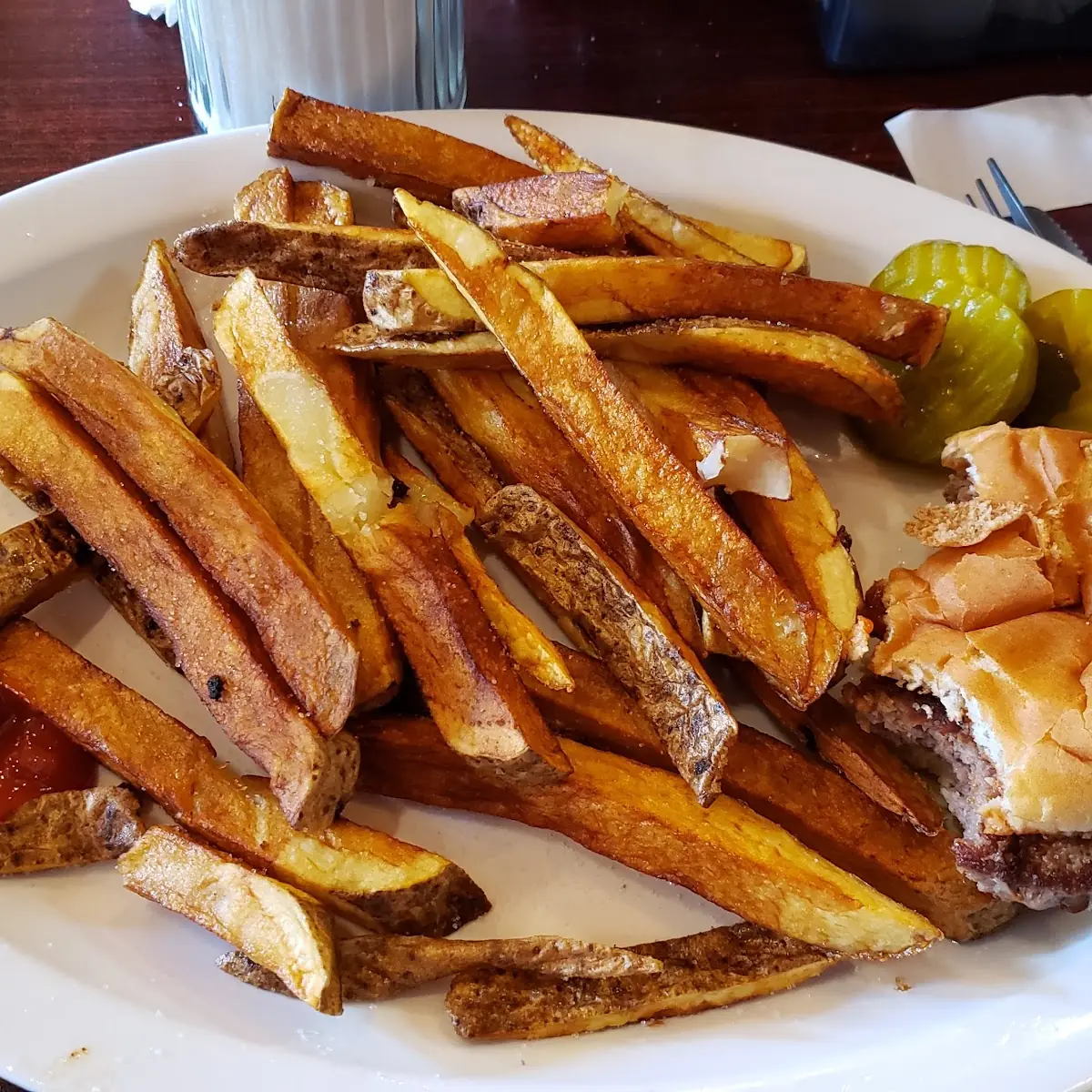 Hand -Cut Fries and a ¼ Burger