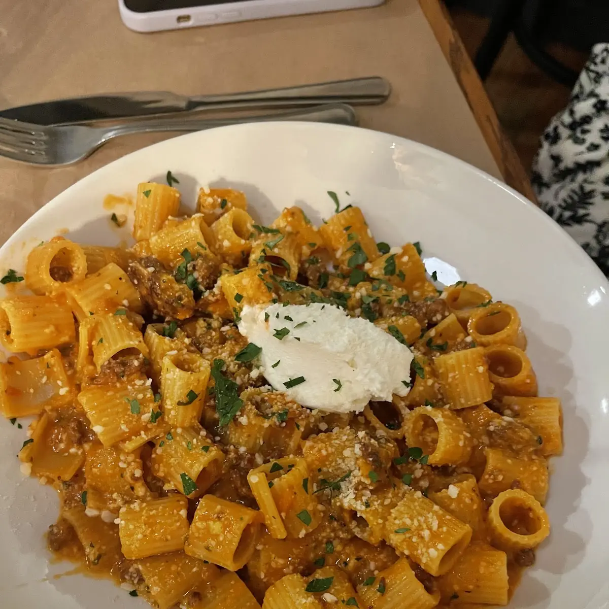 Paccheri Rigatoni Bolognese