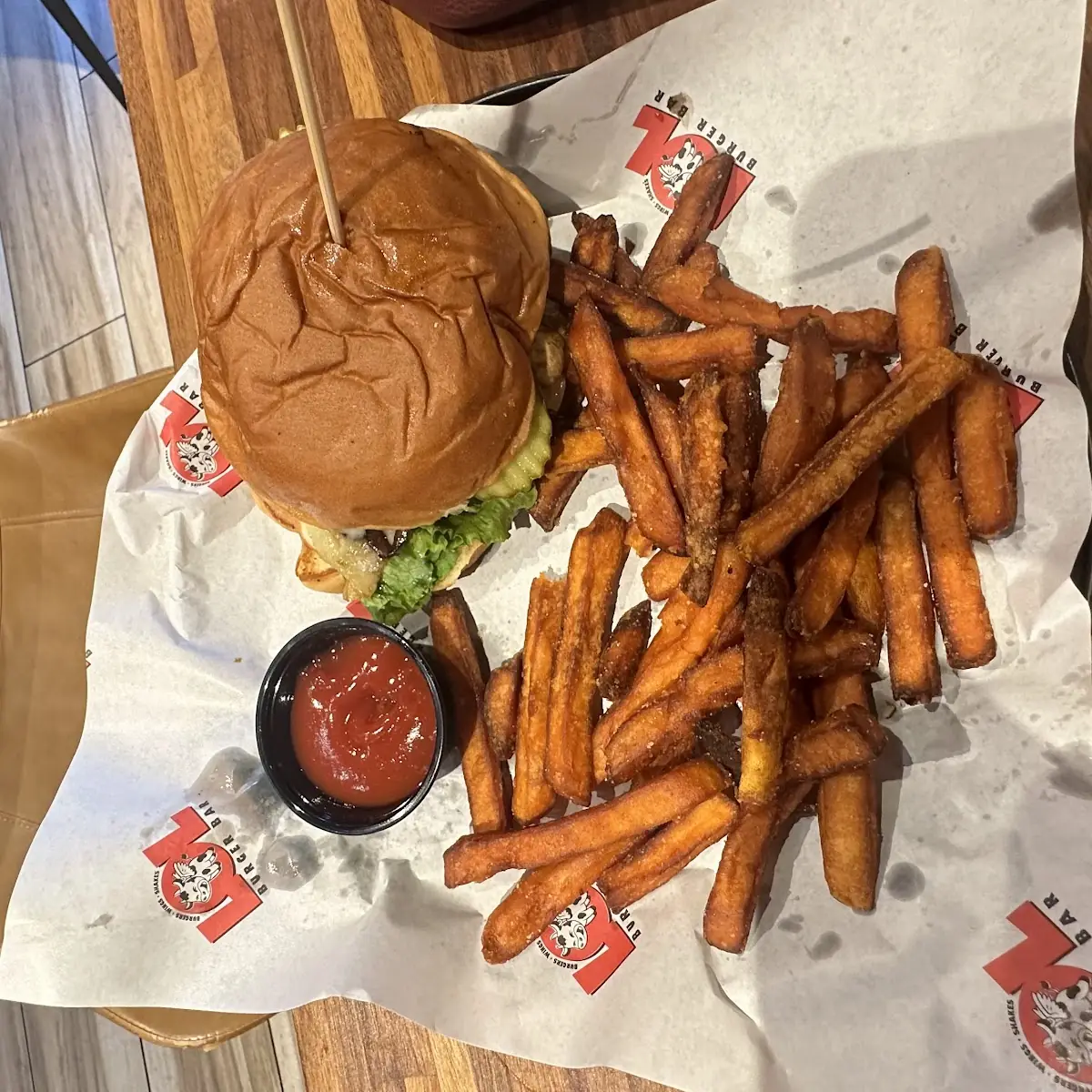Vegan Burger and Fries