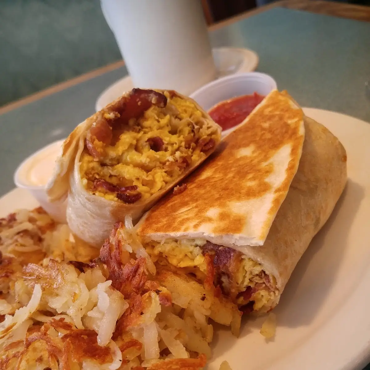 Sausage or Bacon & Egg Wrap