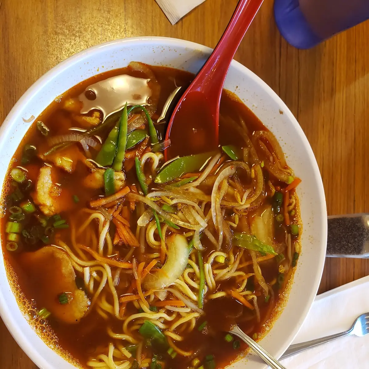 Spicy Soba with Roast Pork