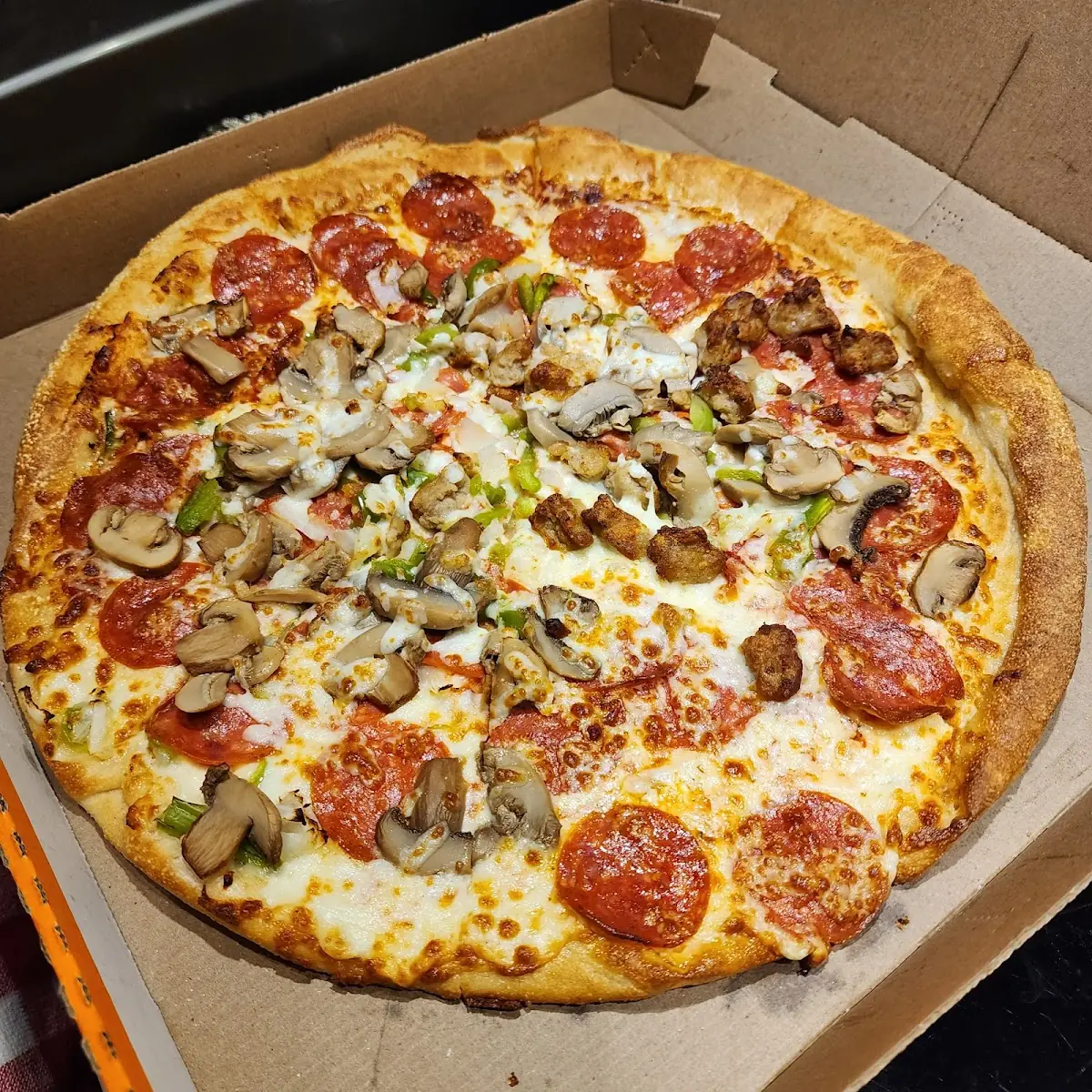 Center Loaded Supreme Pizza