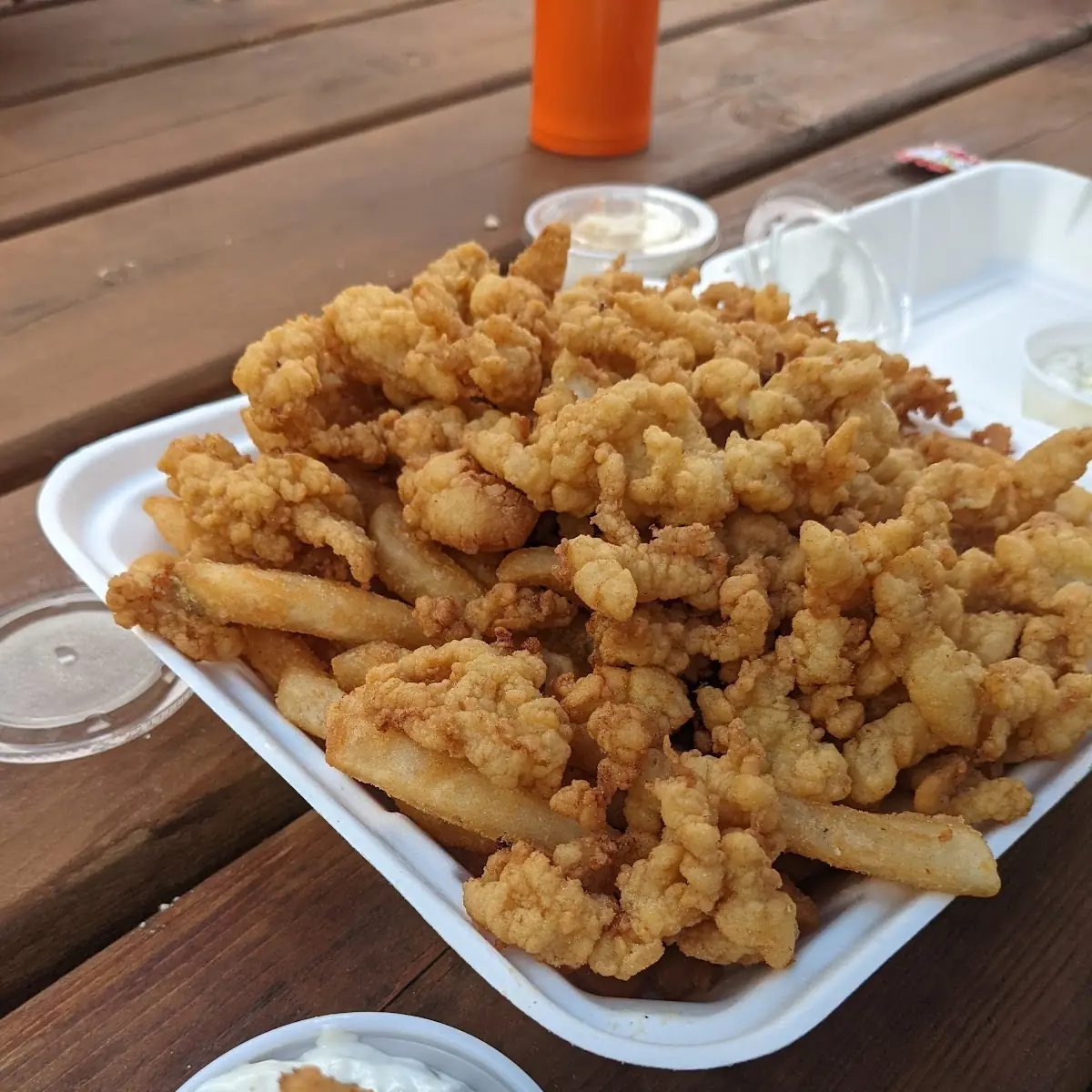 Clam Roll with Fries
