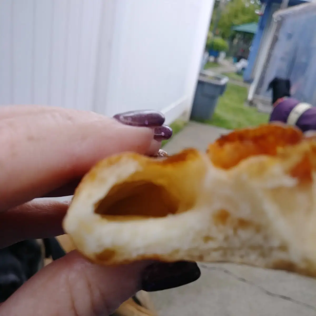 Pepperoni and Cheese Stuffed Crust Pizza Where the Pepperoni Was Forgotten in the Crust Again