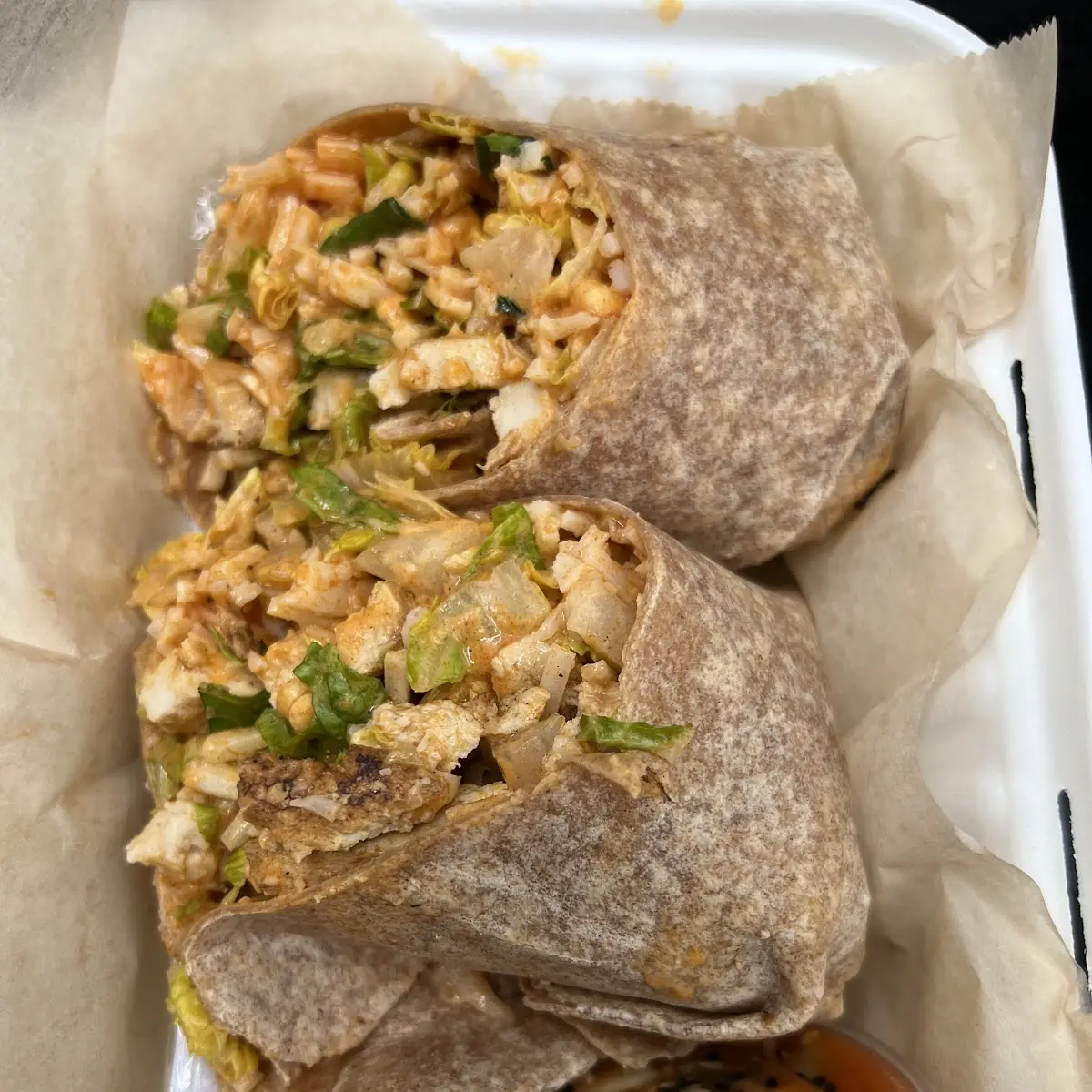 Veggie Buffalo Chicken Wrap