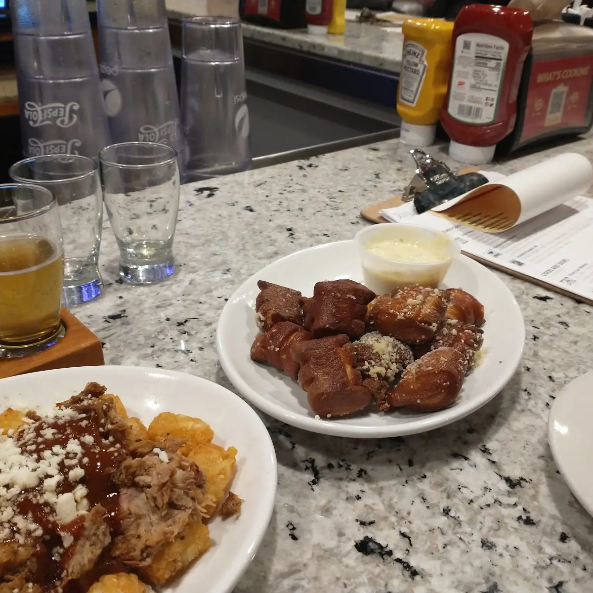 Pretzel Bites and Loaded Tater Tots