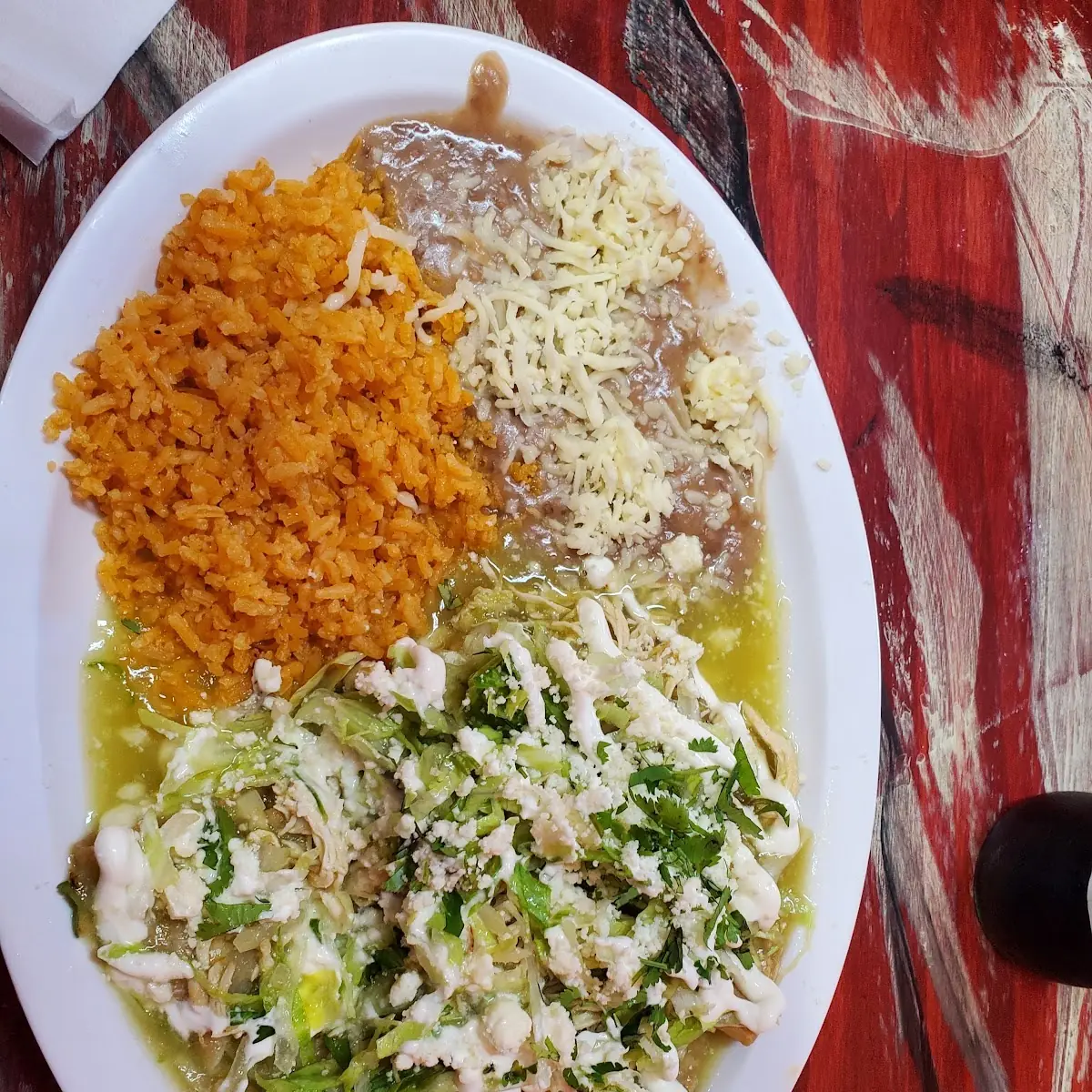 Enchiladas Verdes and Mole