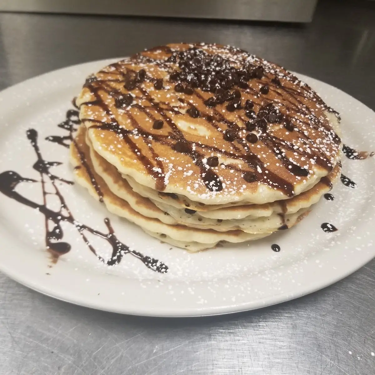 Black and White Chocolate Chip Waffle
