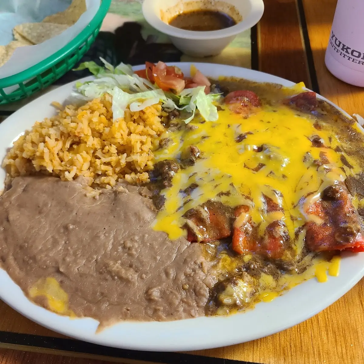Chili Con Carne Cheese Enchiladas