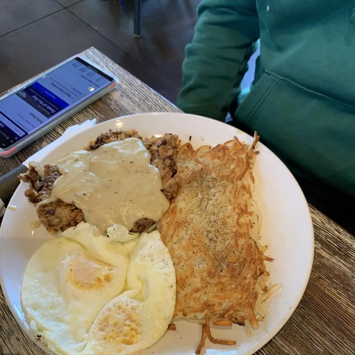 Chicken Fried Steak and Eggs