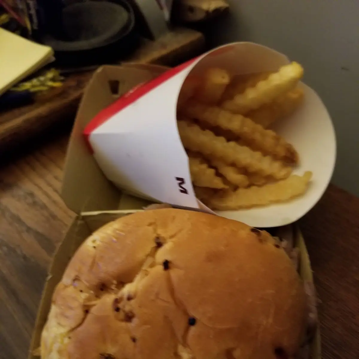 1 2 Pound Beef and Chedder with Medium Fries