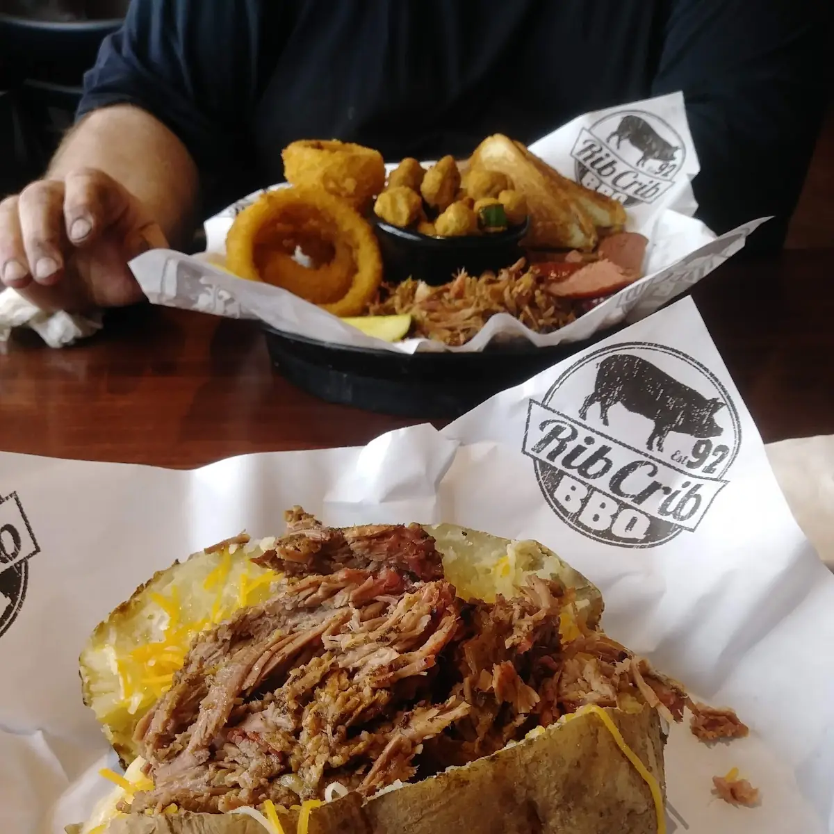 Loaded Baked Potato with Chopped Beef