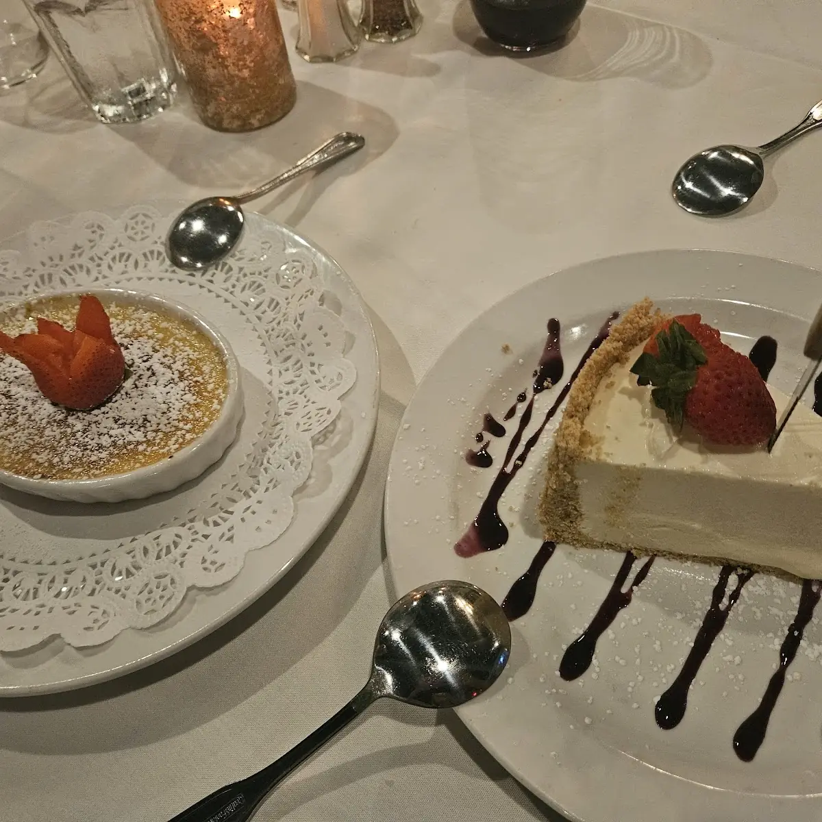 Creme Brulee and Key Lime Pie