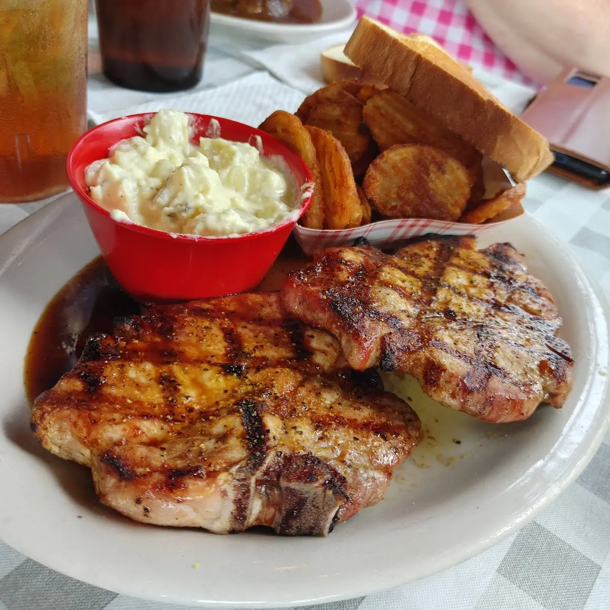 Pork Chops Potato Salad
