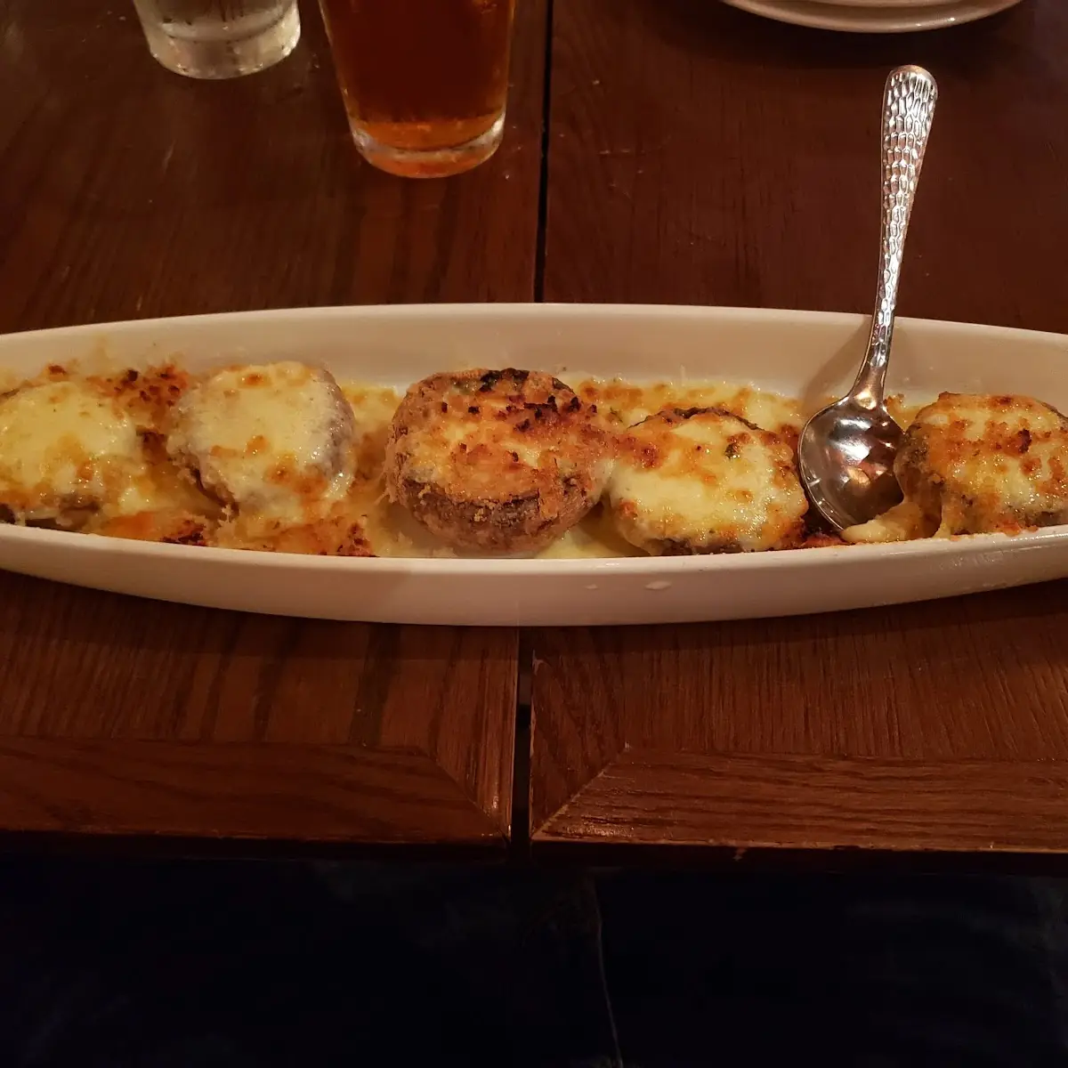 White Cheddar Stuffed Mushrooms