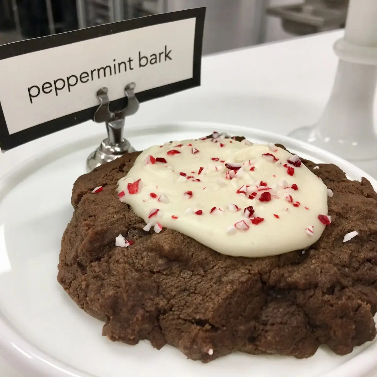 Peppermint Bark Chocolate Cookie
